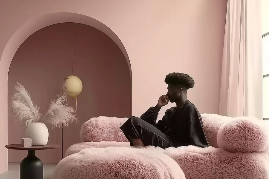 deep plush couch